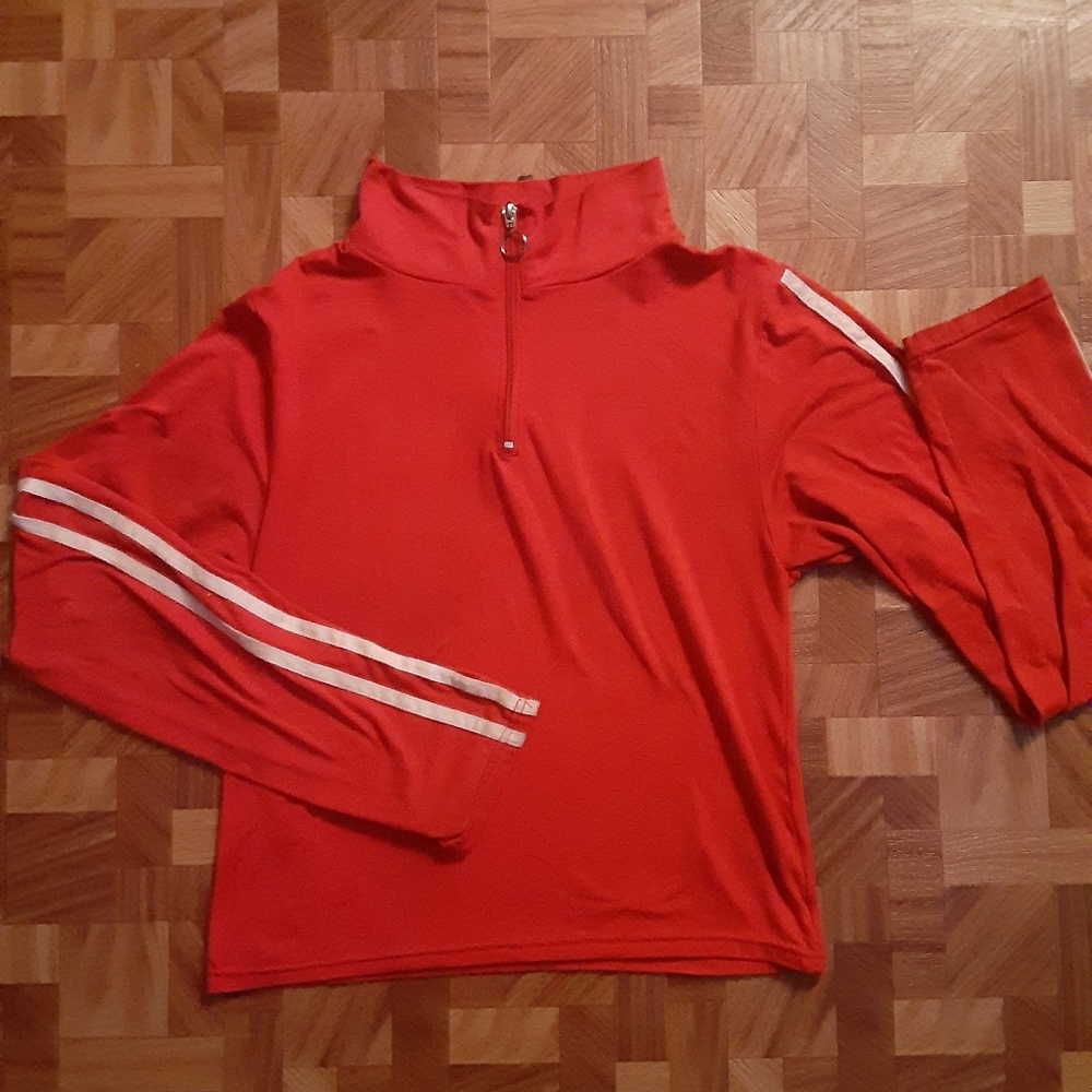 Thin Red Turtleneck